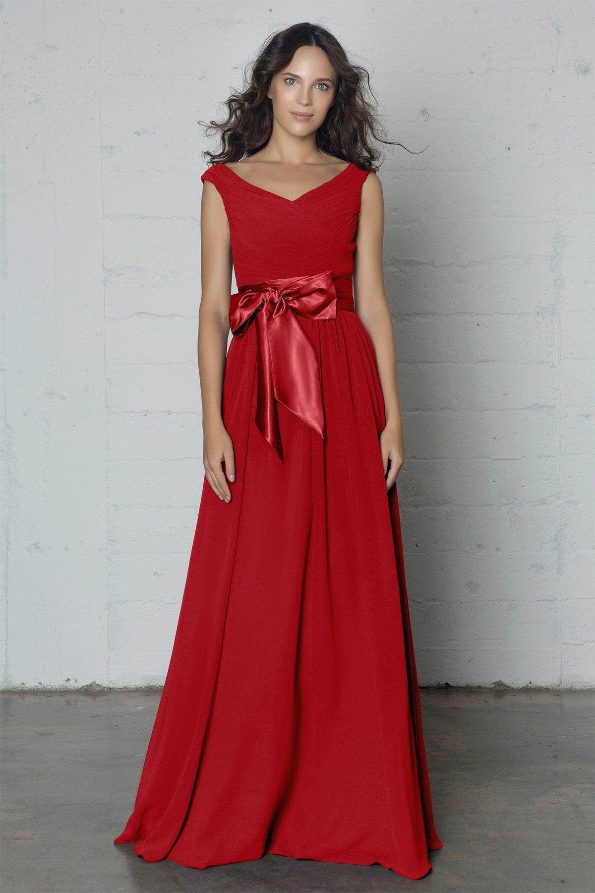 Sheath-Column Floor Length Chiffon Dress PR17017