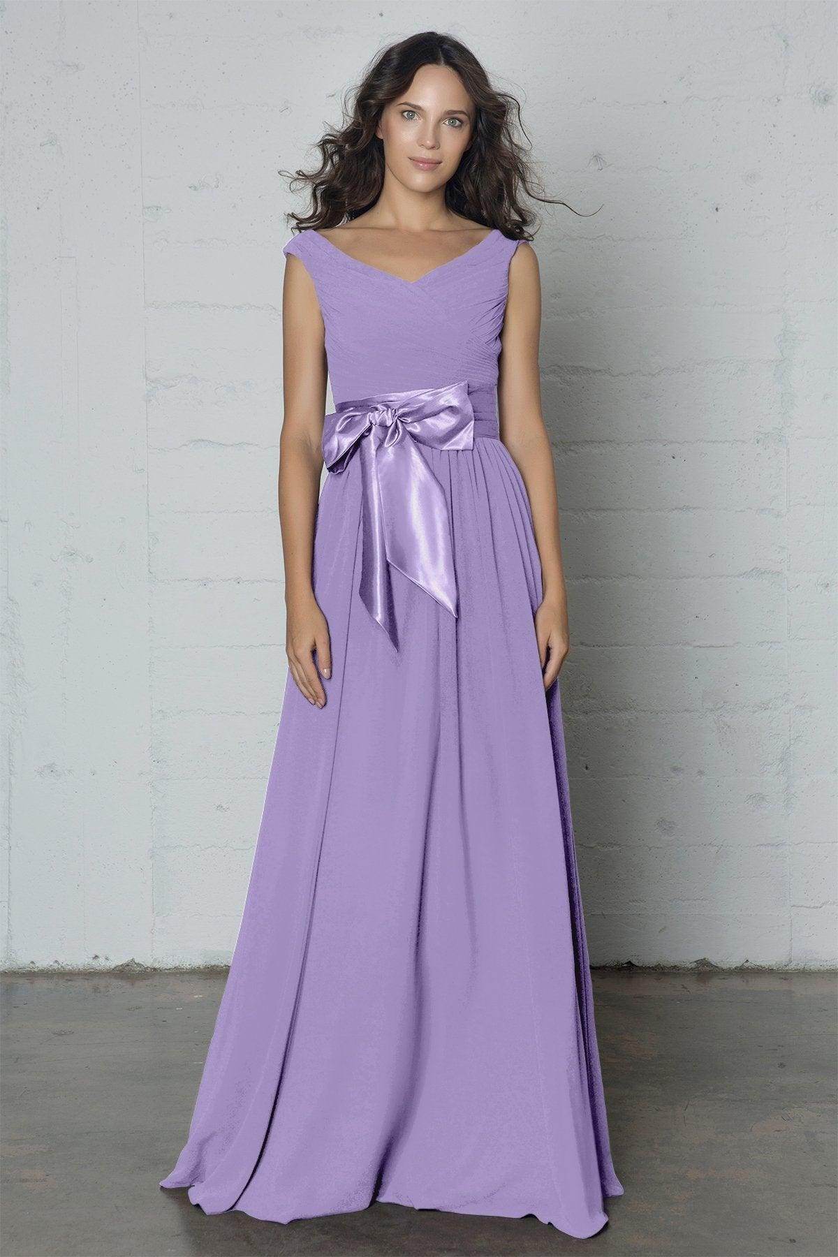 Sheath-Column Floor Length Chiffon Dress PR17017