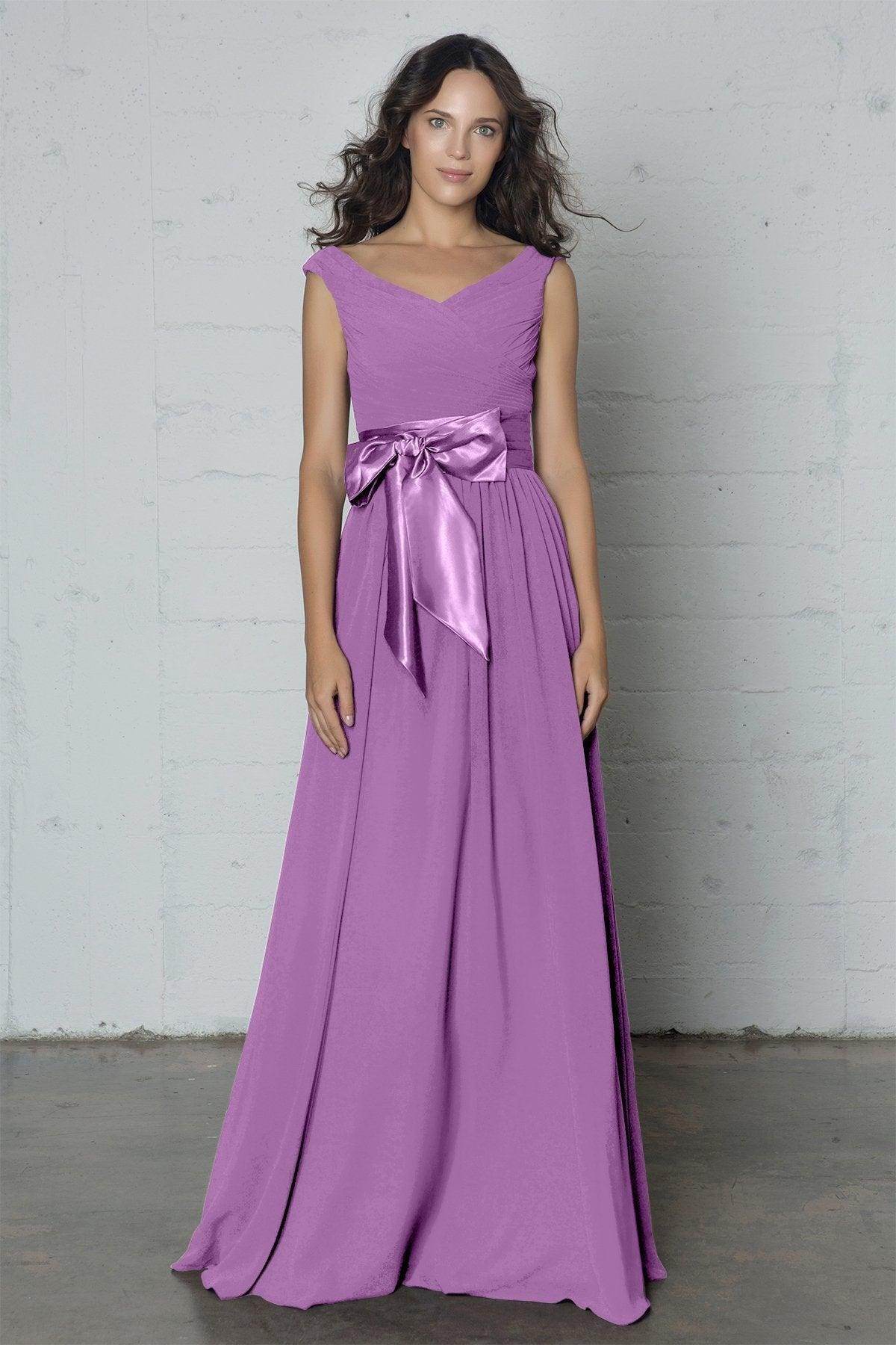 Sheath-Column Floor Length Chiffon Dress PR17017