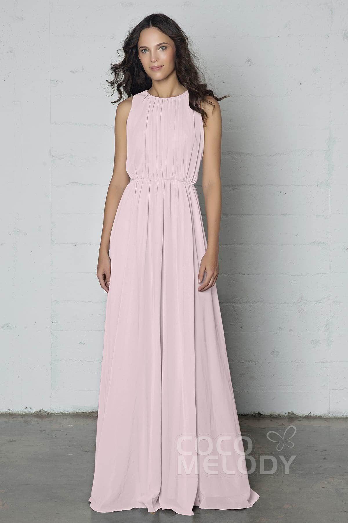 Sheath-Column Floor Length Chiffon Dress PR17020