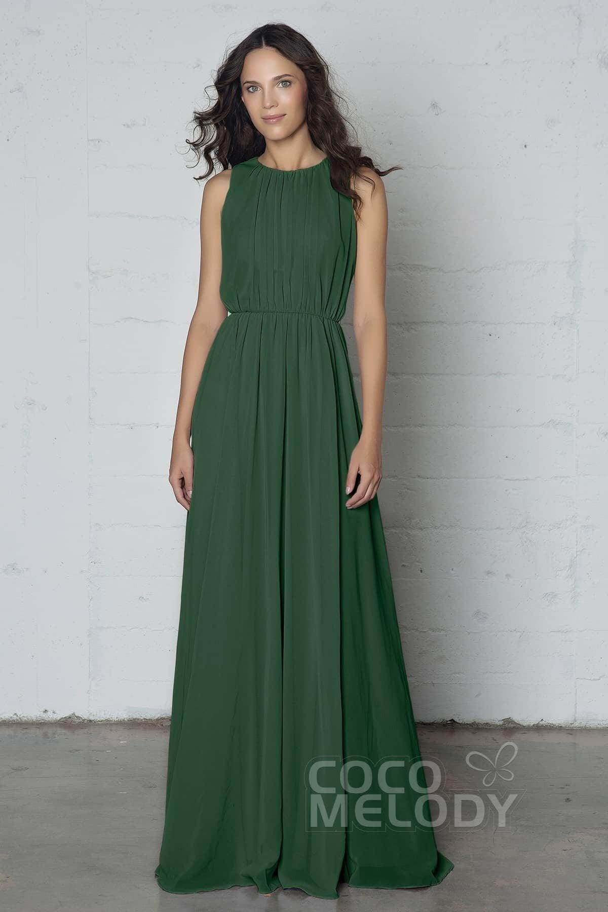 Sheath-Column Floor Length Chiffon Dress PR17020