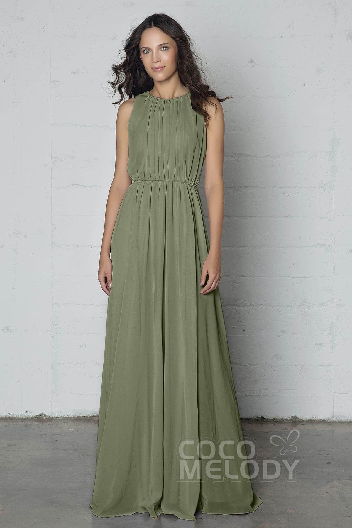 Sheath-Column Floor Length Chiffon Dress PR17020