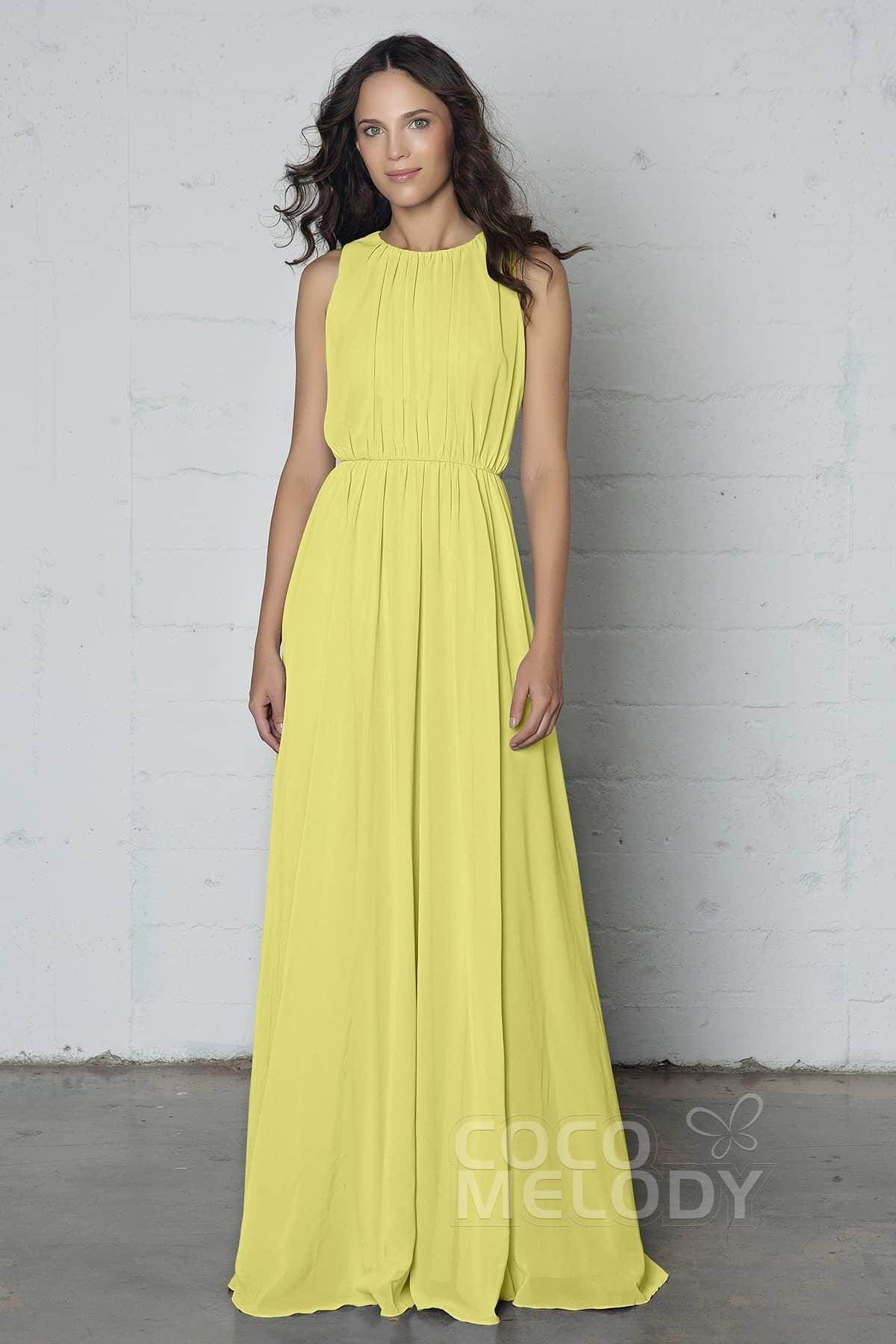Sheath-Column Floor Length Chiffon Dress PR17020