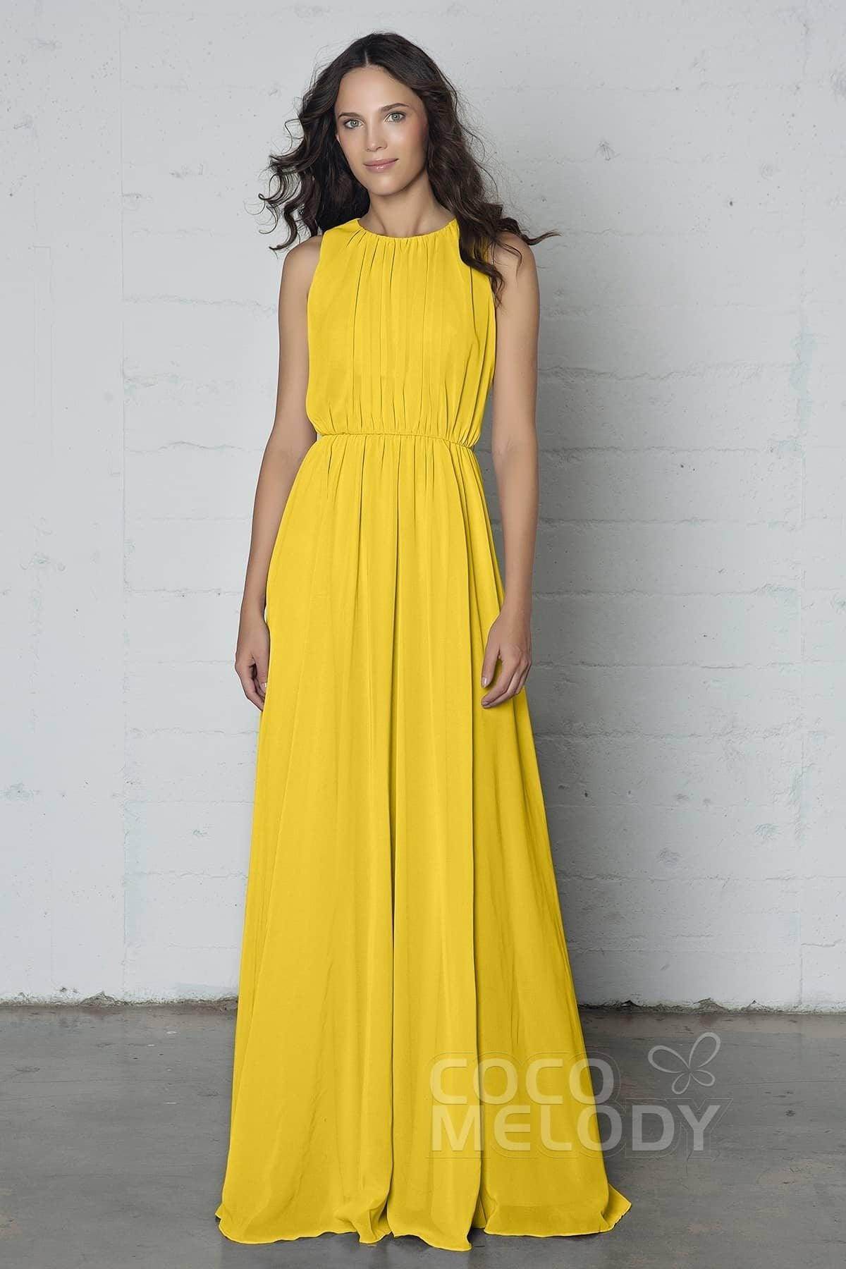 Sheath-Column Floor Length Chiffon Dress PR17020