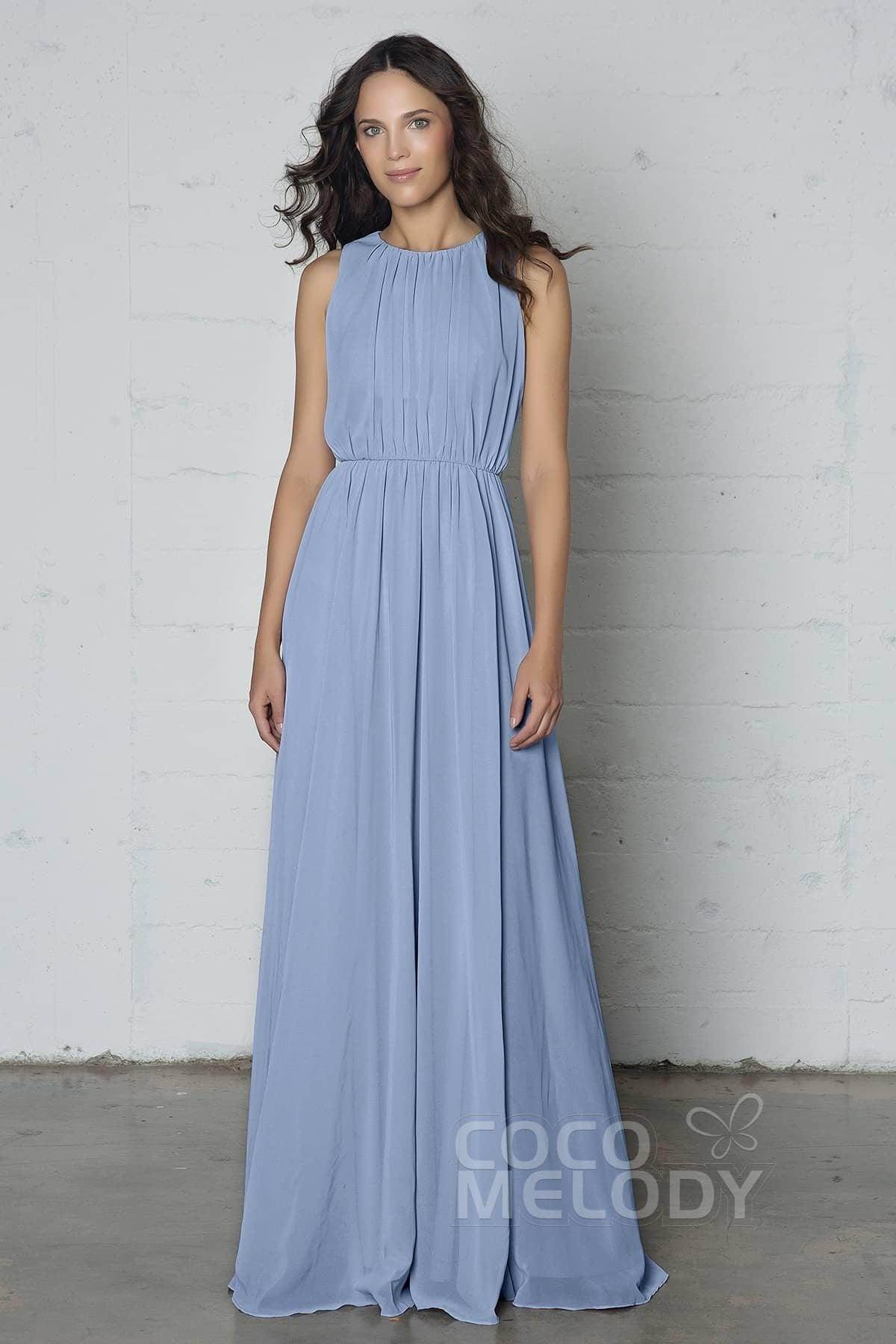 Sheath-Column Floor Length Chiffon Dress PR17020