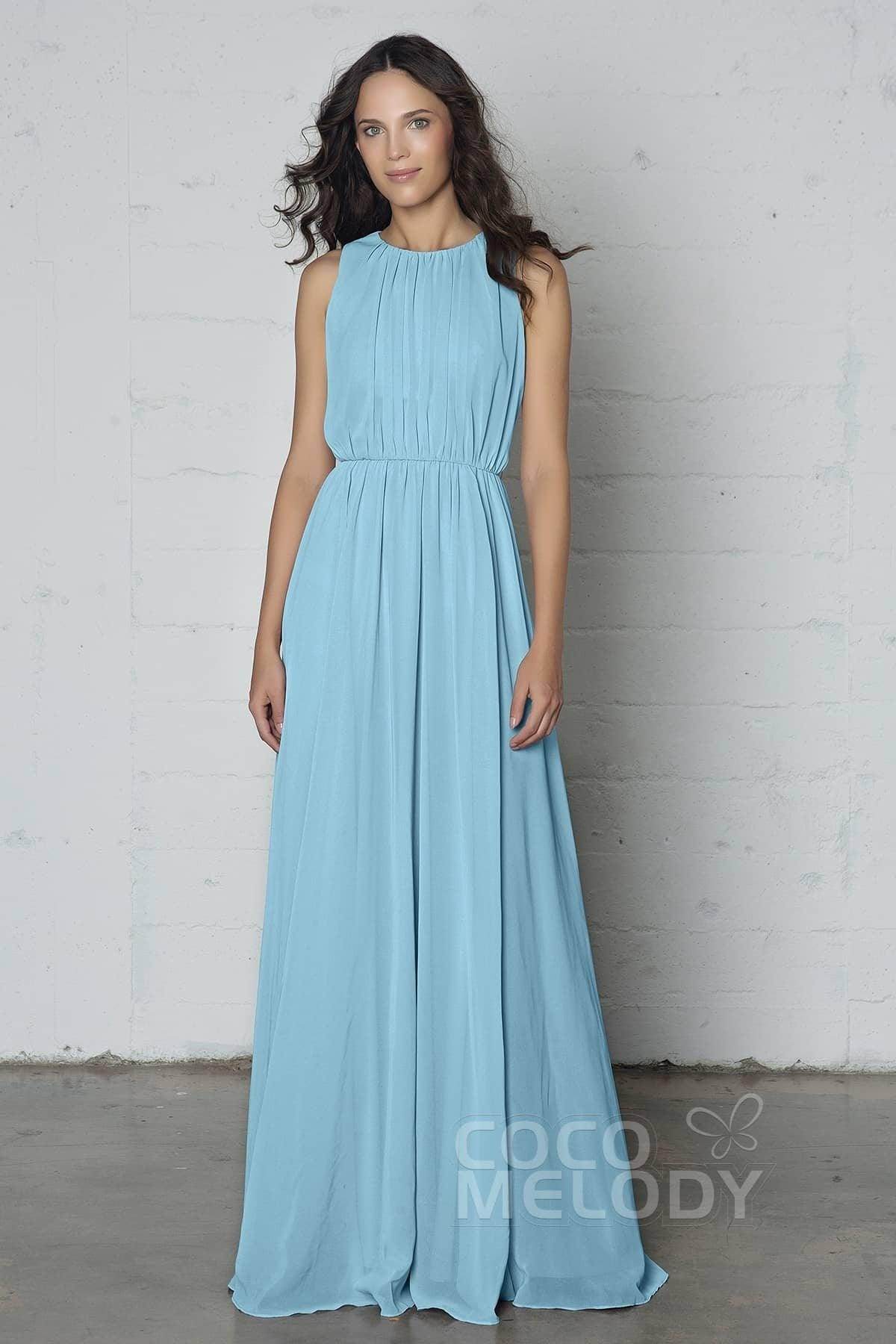 Sheath-Column Floor Length Chiffon Dress PR17020
