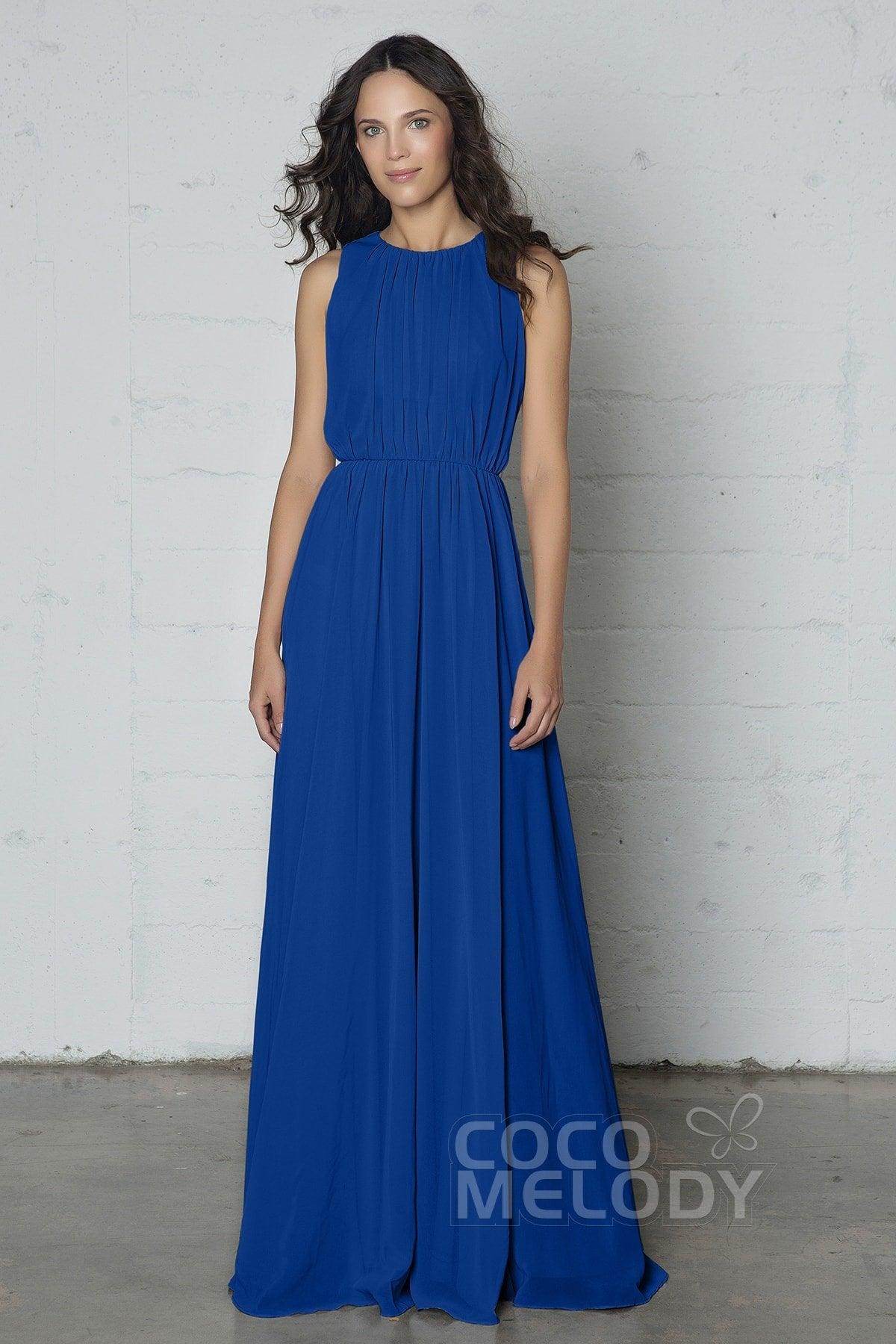 Sheath-Column Floor Length Chiffon Dress PR17020