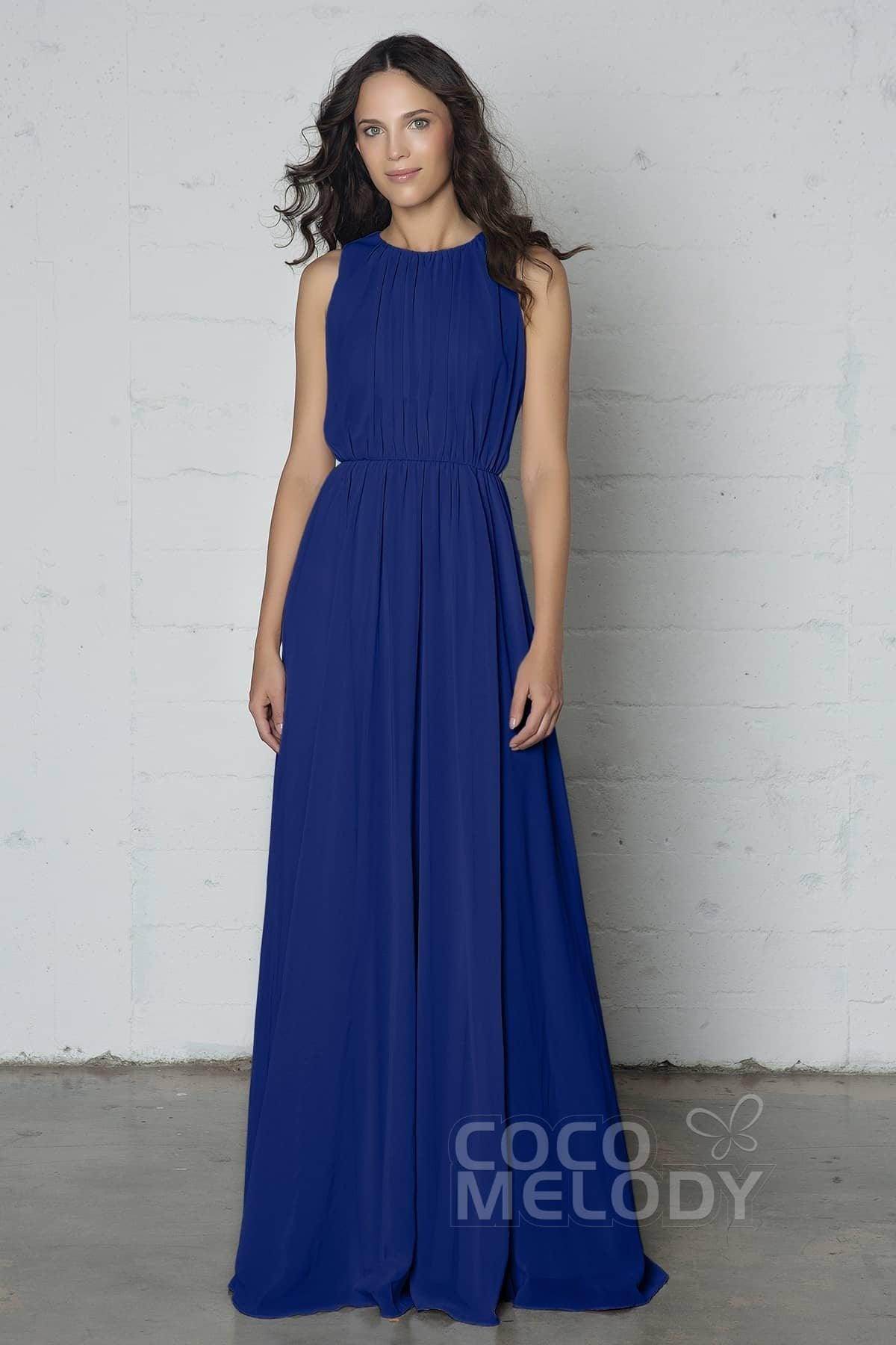Sheath-Column Floor Length Chiffon Dress PR17020