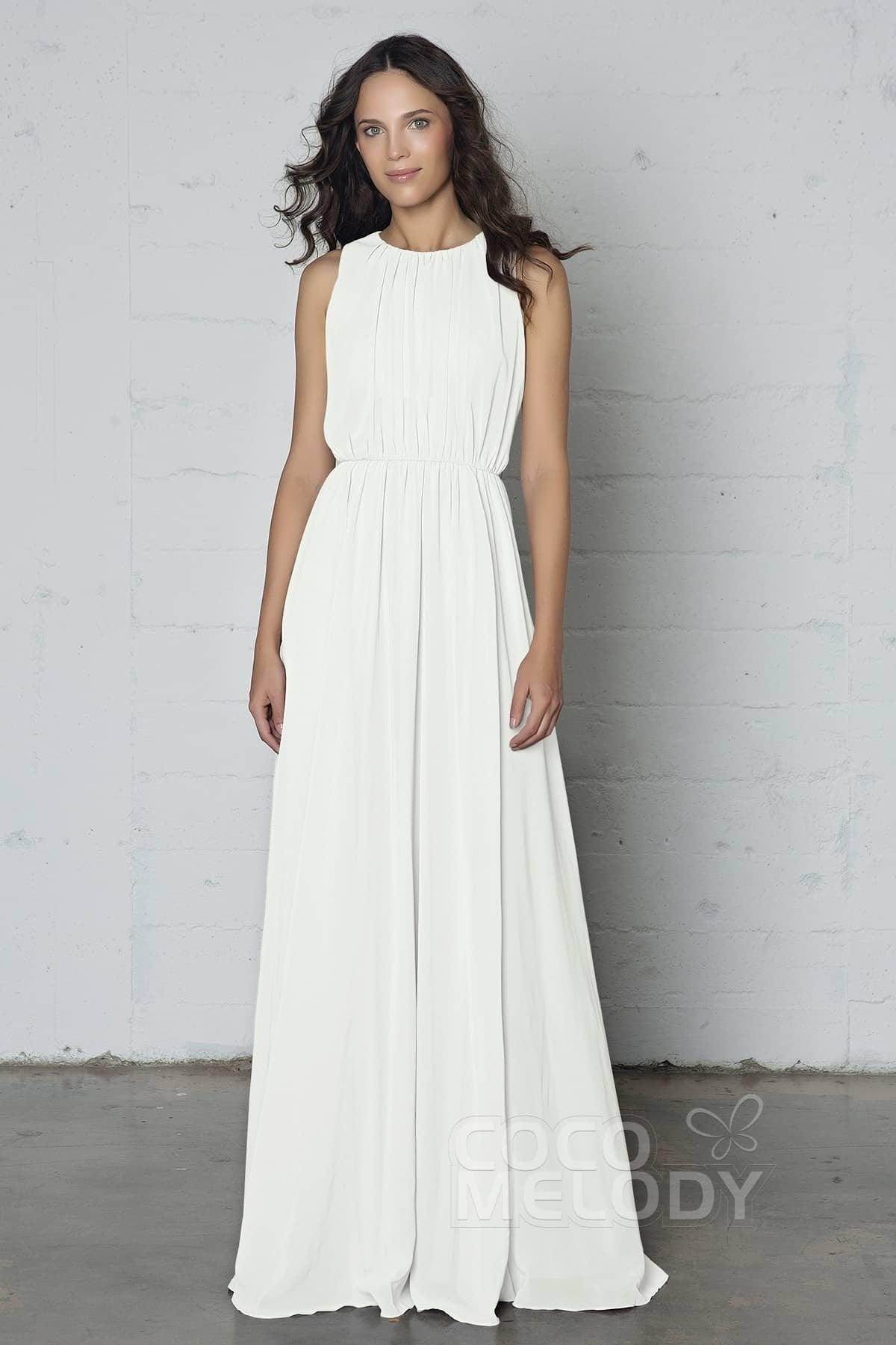 Sheath-Column Floor Length Chiffon Dress PR17020