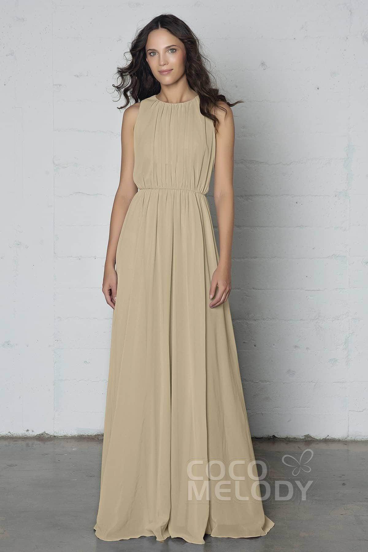 Sheath-Column Floor Length Chiffon Dress PR17020