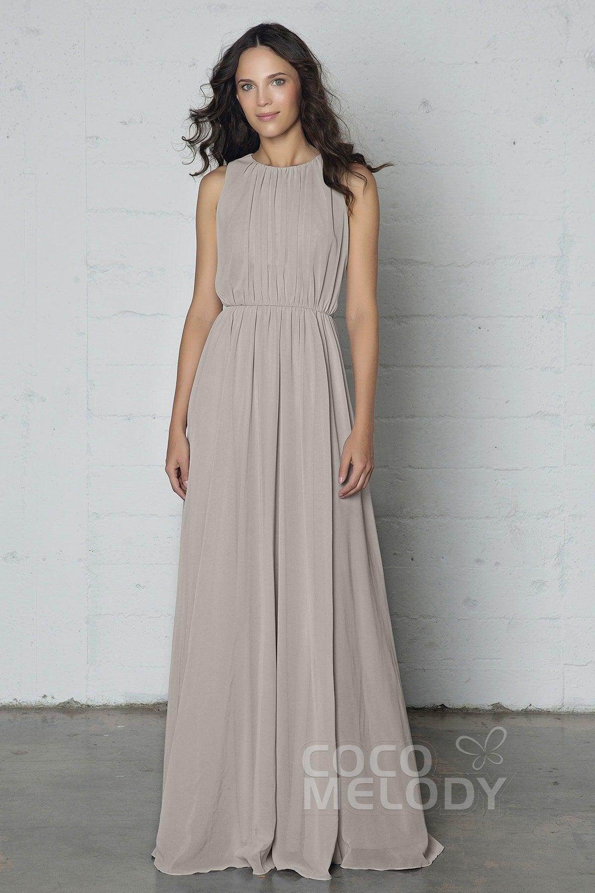 Sheath-Column Floor Length Chiffon Dress PR17020