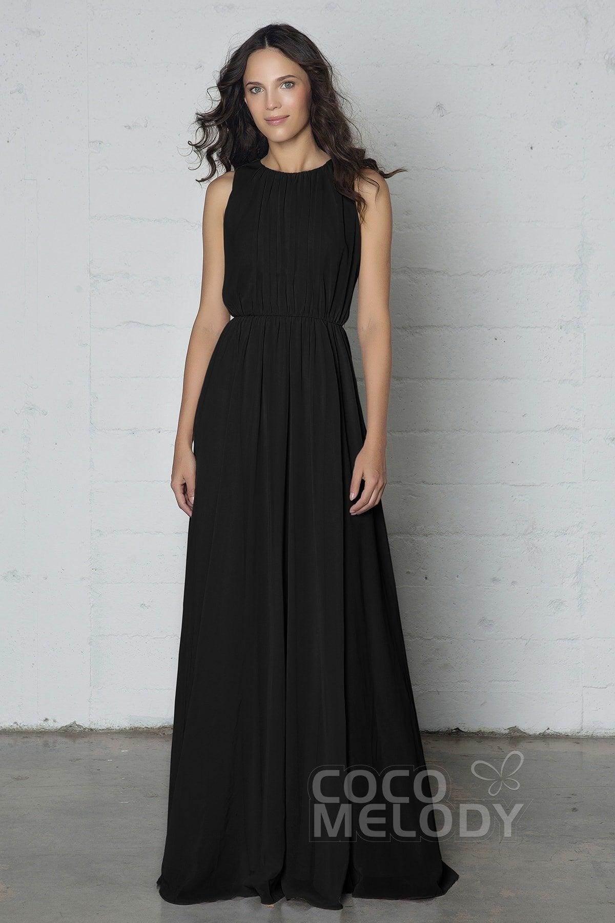 Sheath-Column Floor Length Chiffon Dress PR17020