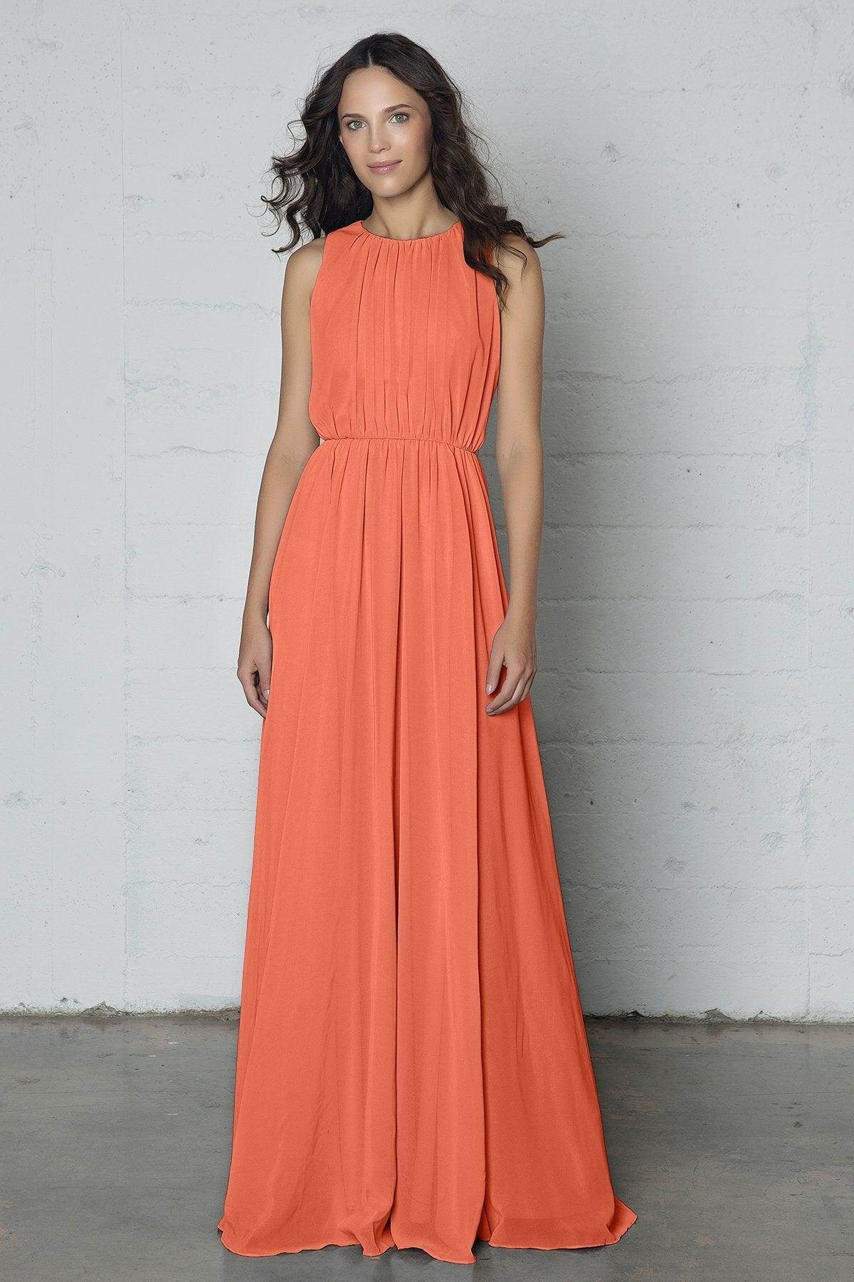 Sheath-Column Floor Length Chiffon Dress PR17020