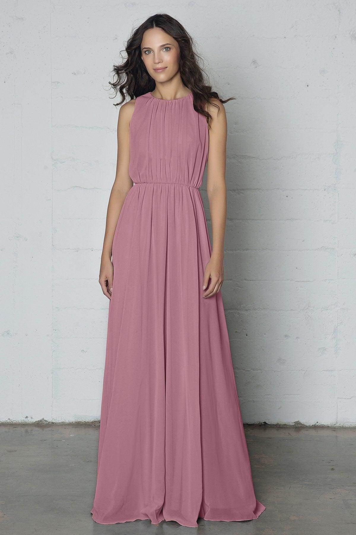 Sheath-Column Floor Length Chiffon Dress PR17020