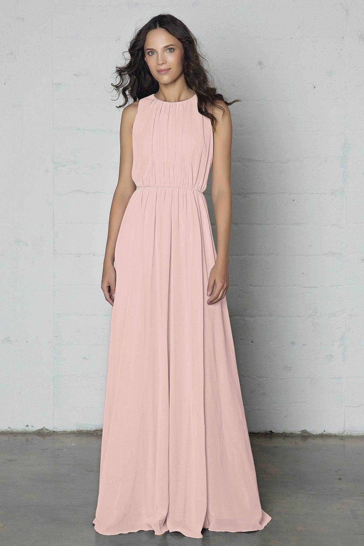 Sheath-Column Floor Length Chiffon Dress PR17020