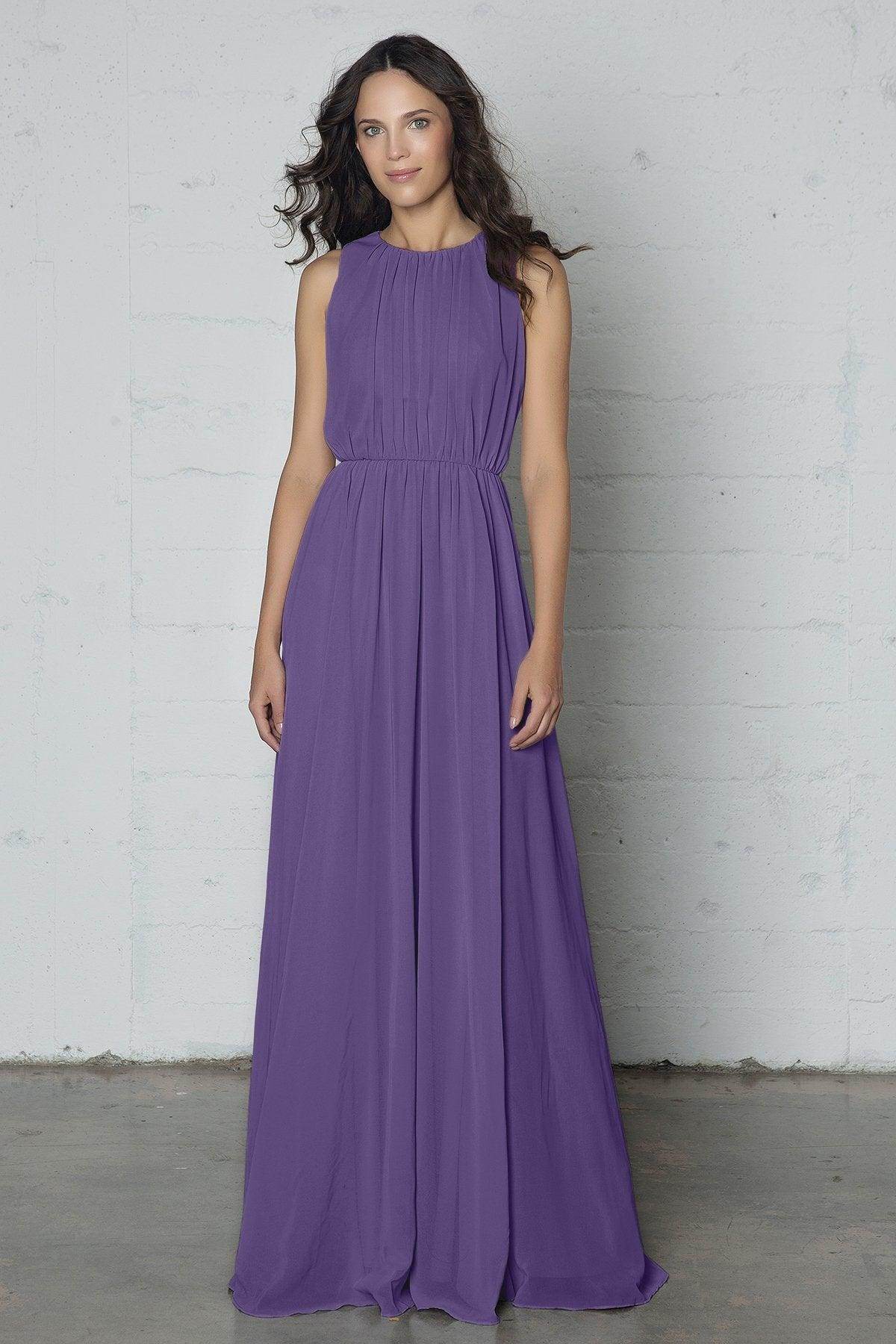 Sheath-Column Floor Length Chiffon Dress PR17020