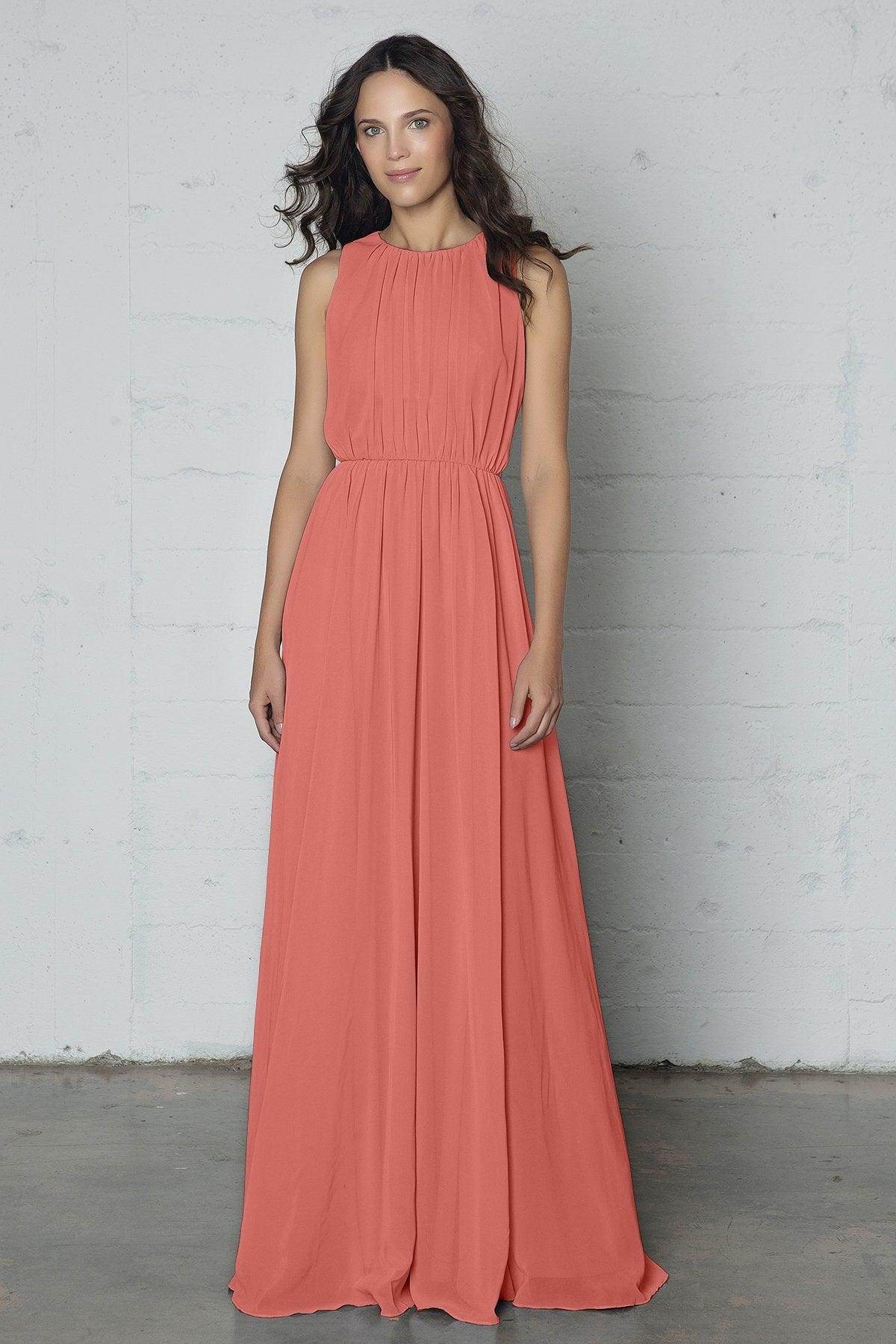 Sheath-Column Floor Length Chiffon Dress PR17020