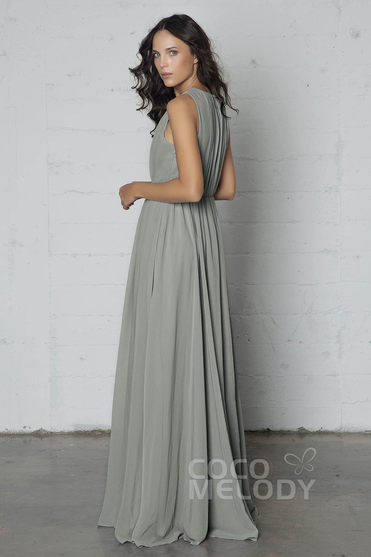 Sheath-Column Floor Length Chiffon Dress PR17020