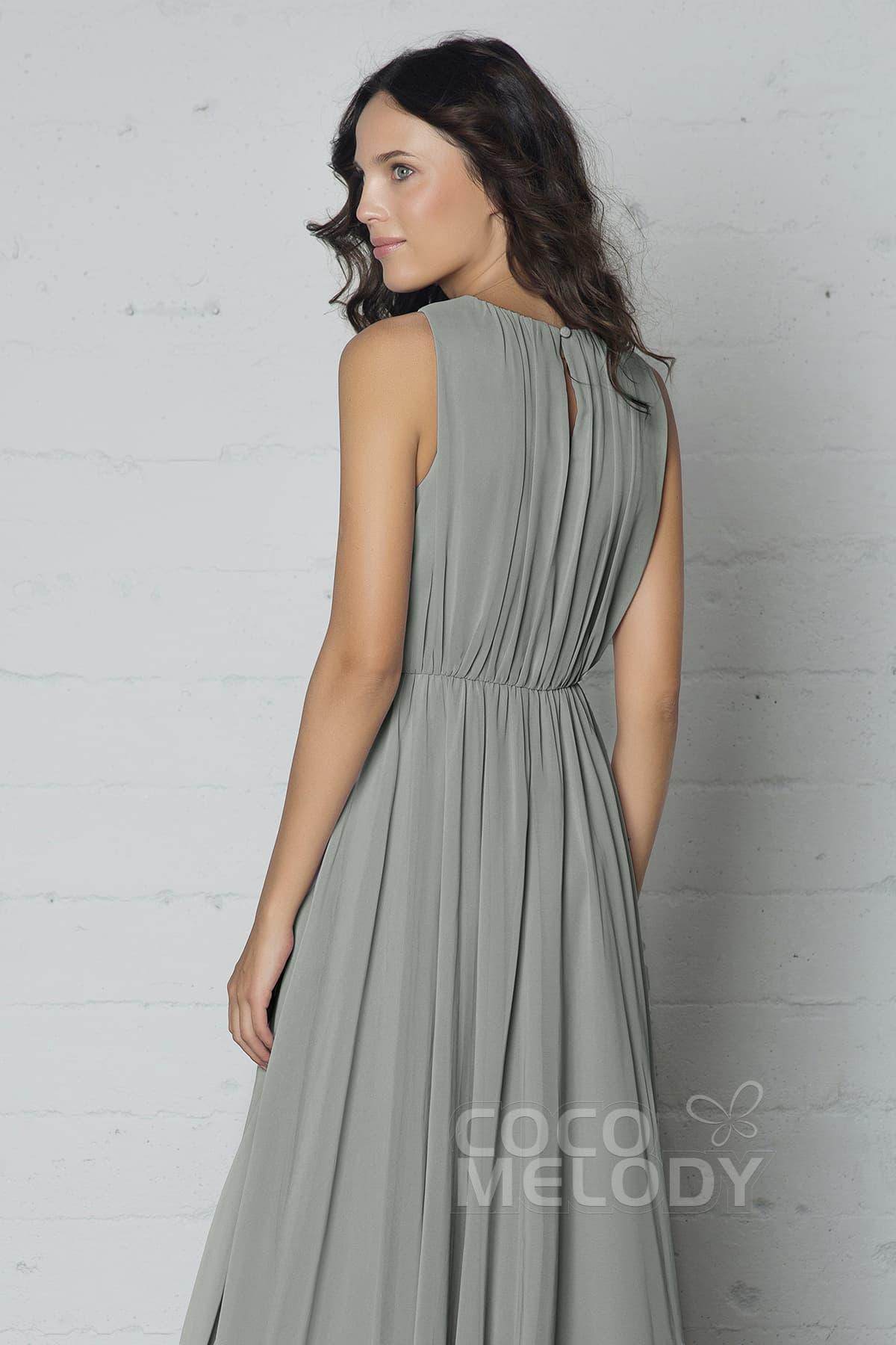 Sheath-Column Floor Length Chiffon Dress PR17020
