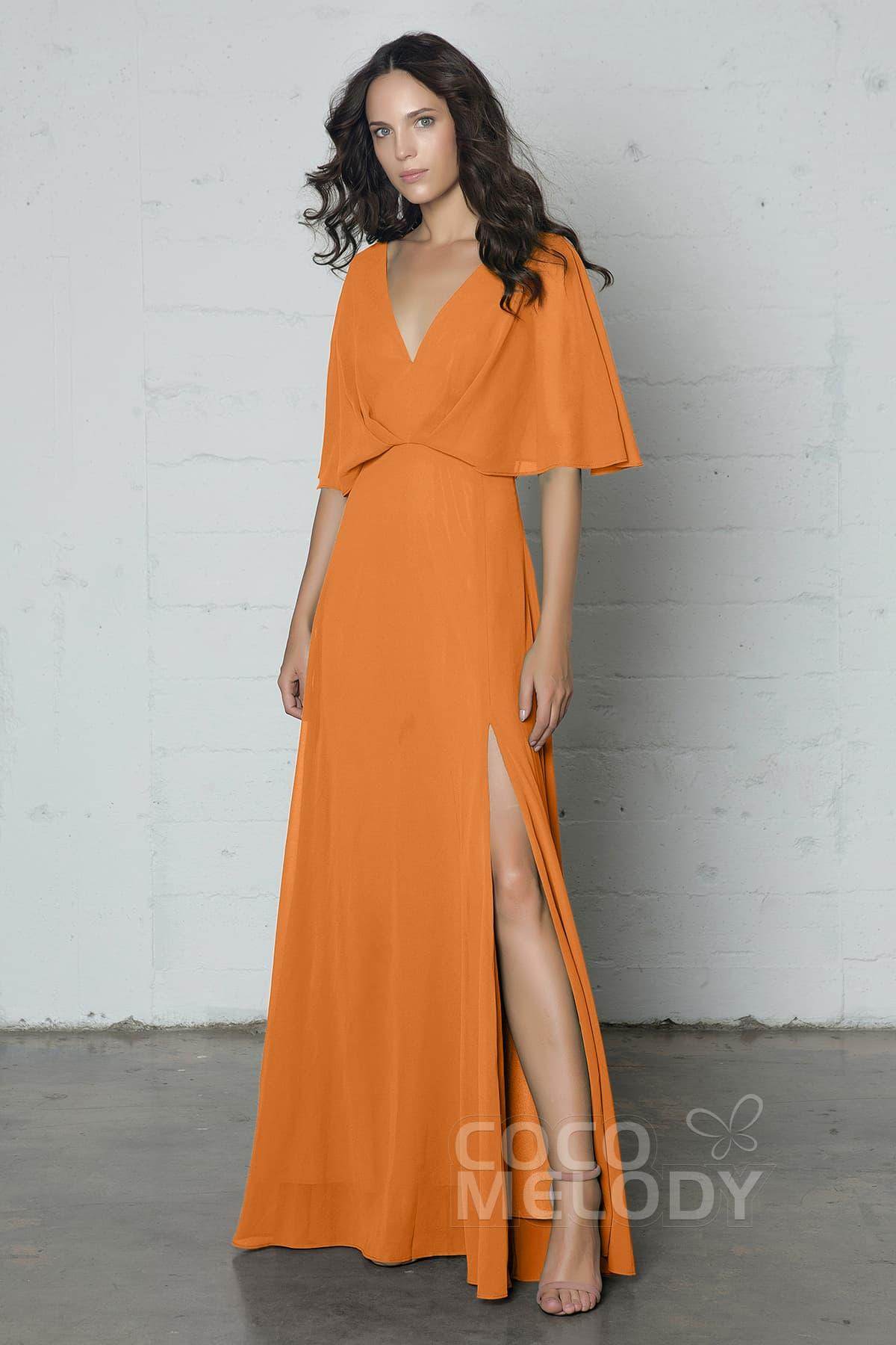 Sheath-Column Floor Length Chiffon Dress PR17024