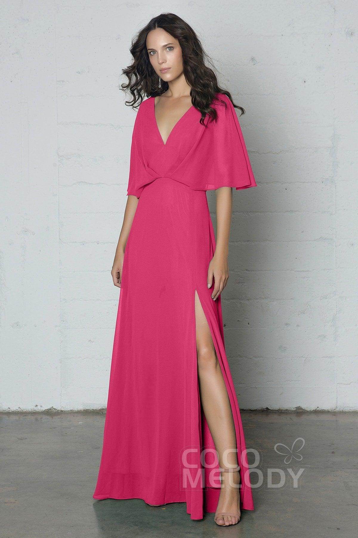 Sheath-Column Floor Length Chiffon Dress PR17024