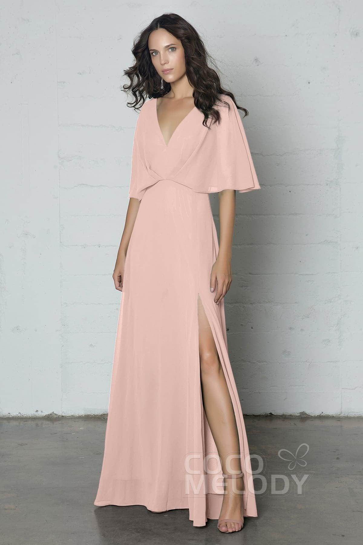 Sheath-Column Floor Length Chiffon Dress PR17024