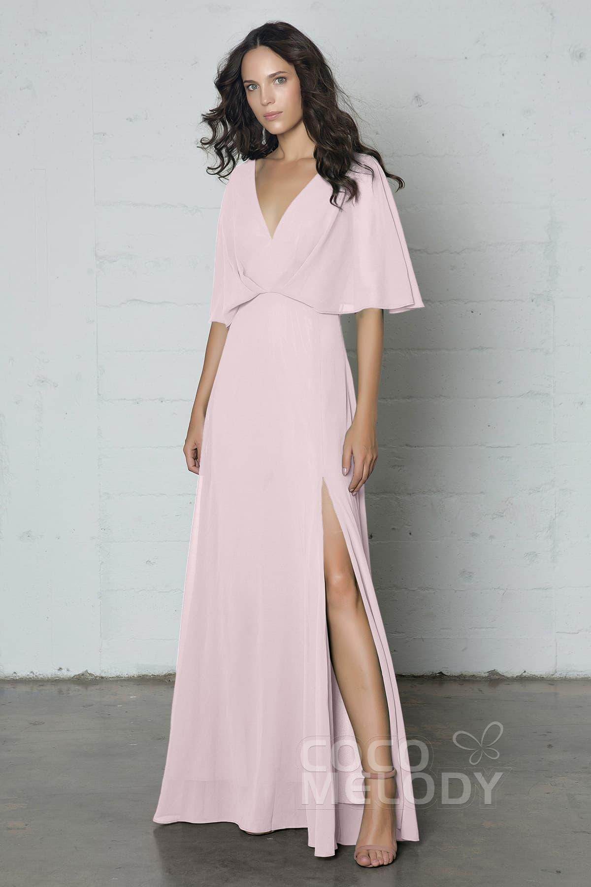 Sheath-Column Floor Length Chiffon Dress PR17024
