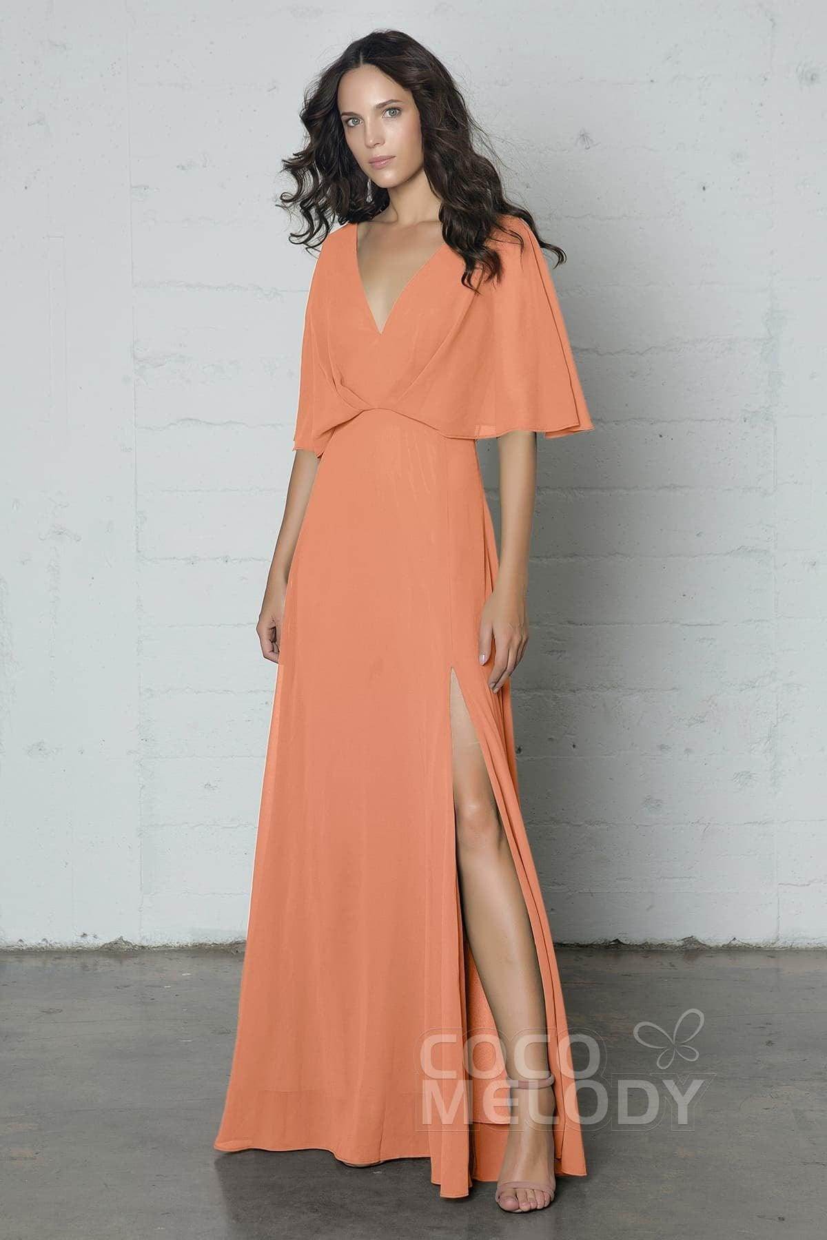 Sheath-Column Floor Length Chiffon Dress PR17024