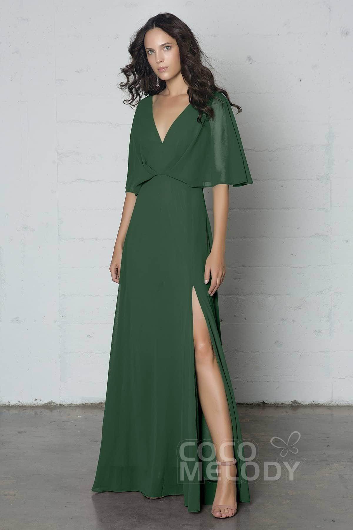 Sheath-Column Floor Length Chiffon Dress PR17024