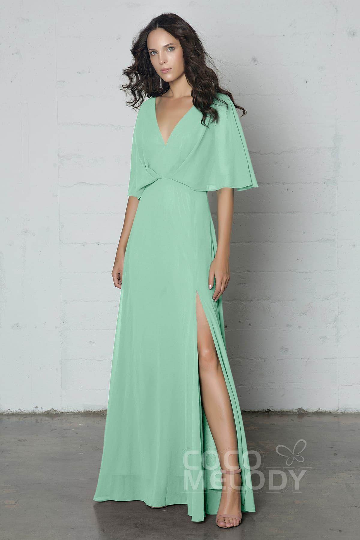 Sheath-Column Floor Length Chiffon Dress PR17024