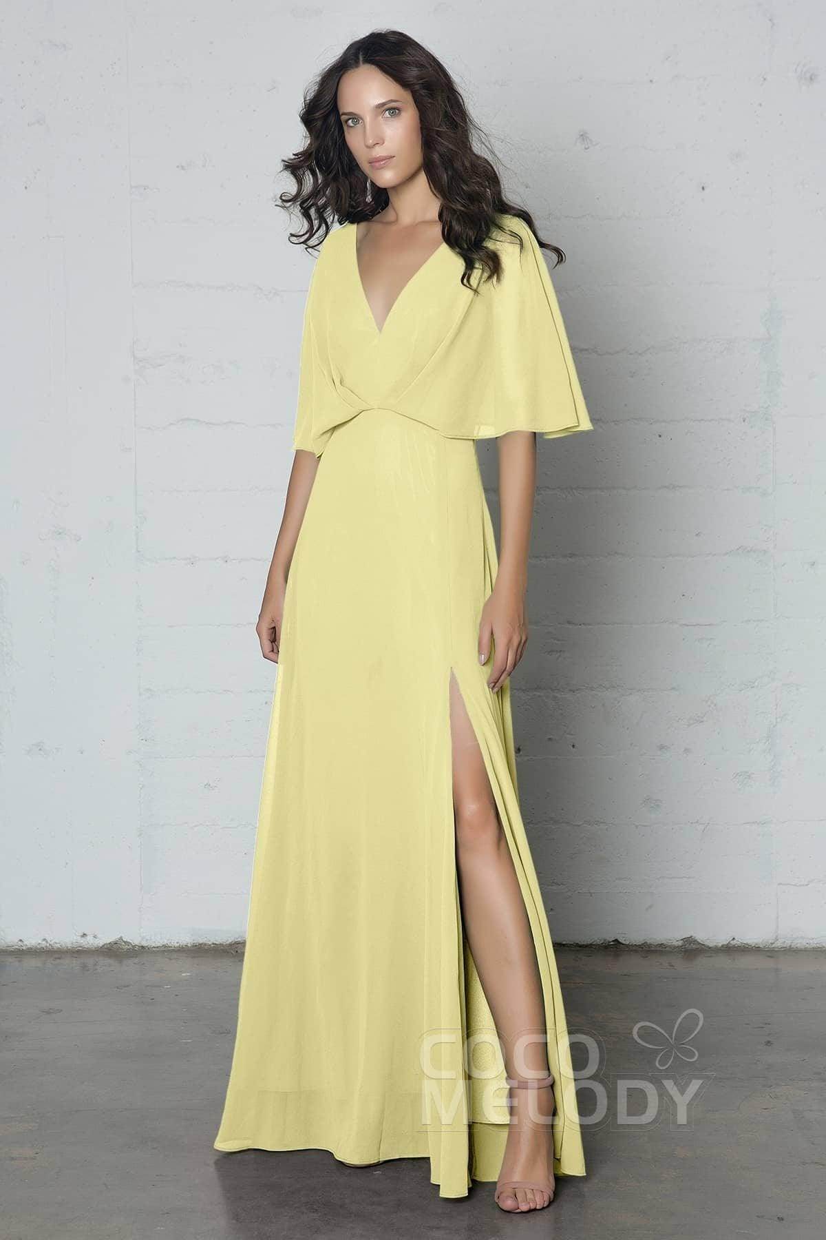 Sheath-Column Floor Length Chiffon Dress PR17024