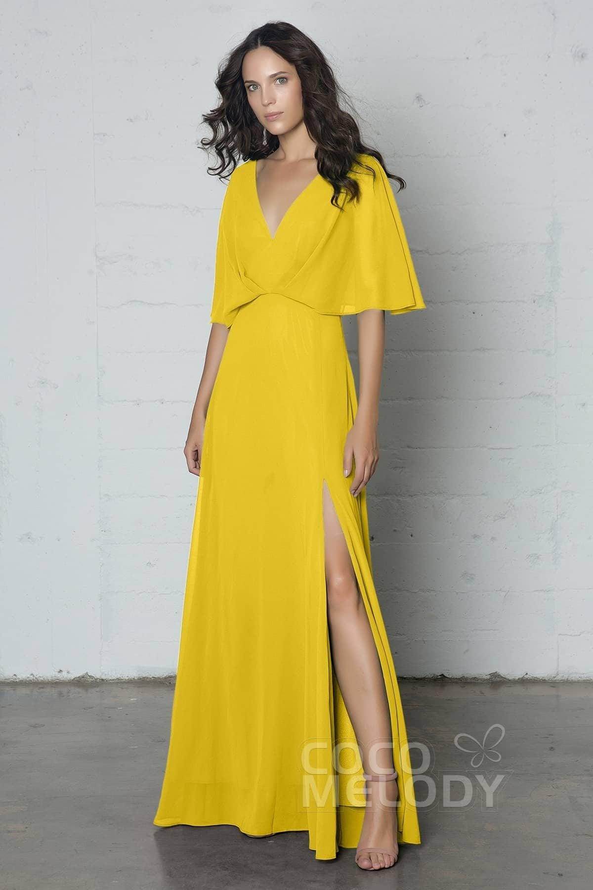 Sheath-Column Floor Length Chiffon Dress PR17024