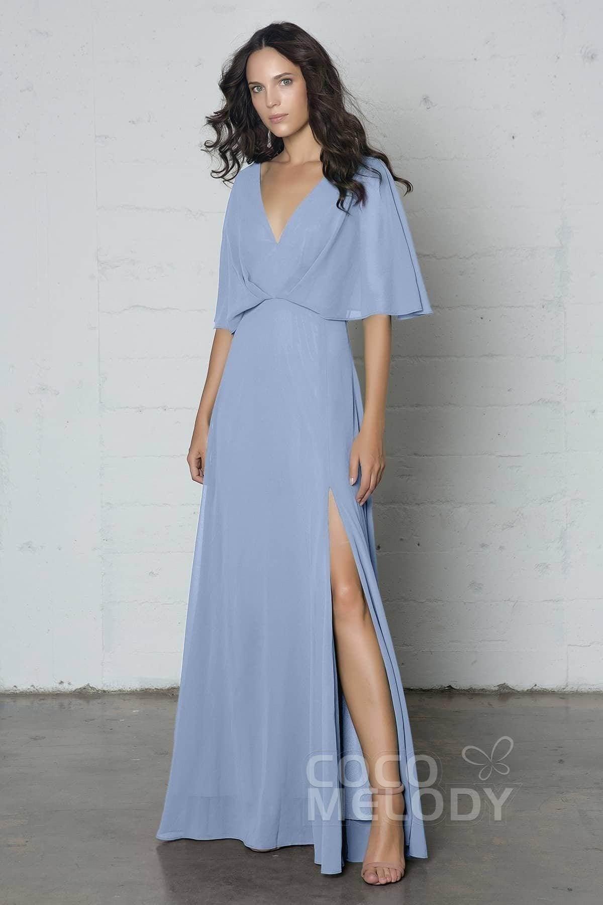 Sheath-Column Floor Length Chiffon Dress PR17024