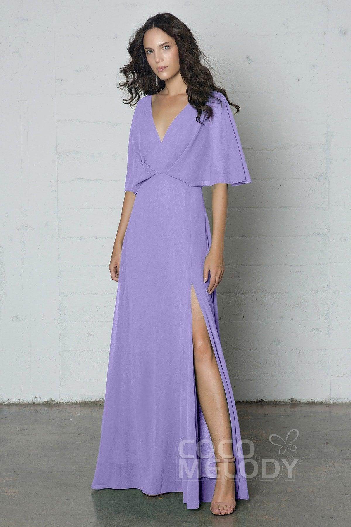 Sheath-Column Floor Length Chiffon Dress PR17024