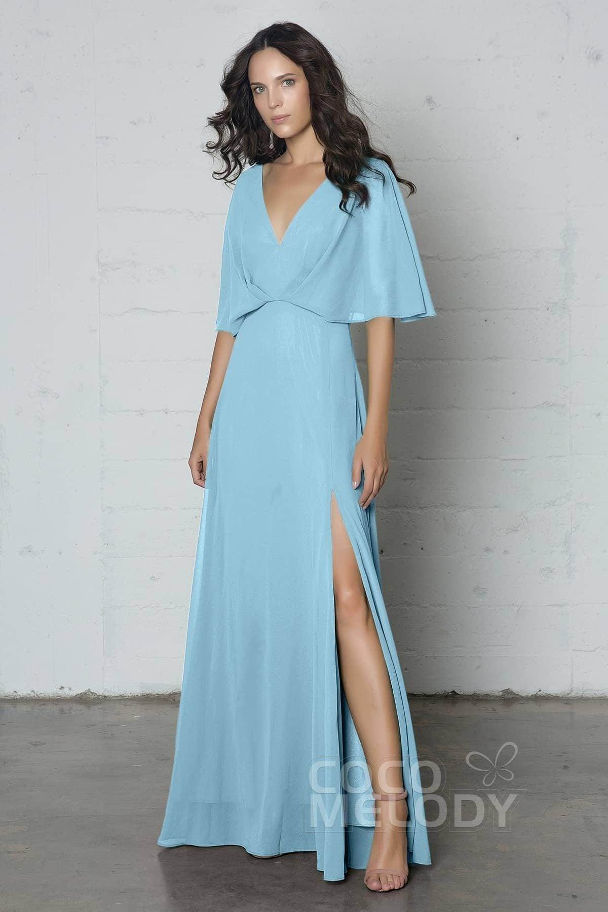 Sheath-Column Floor Length Chiffon Dress PR17024