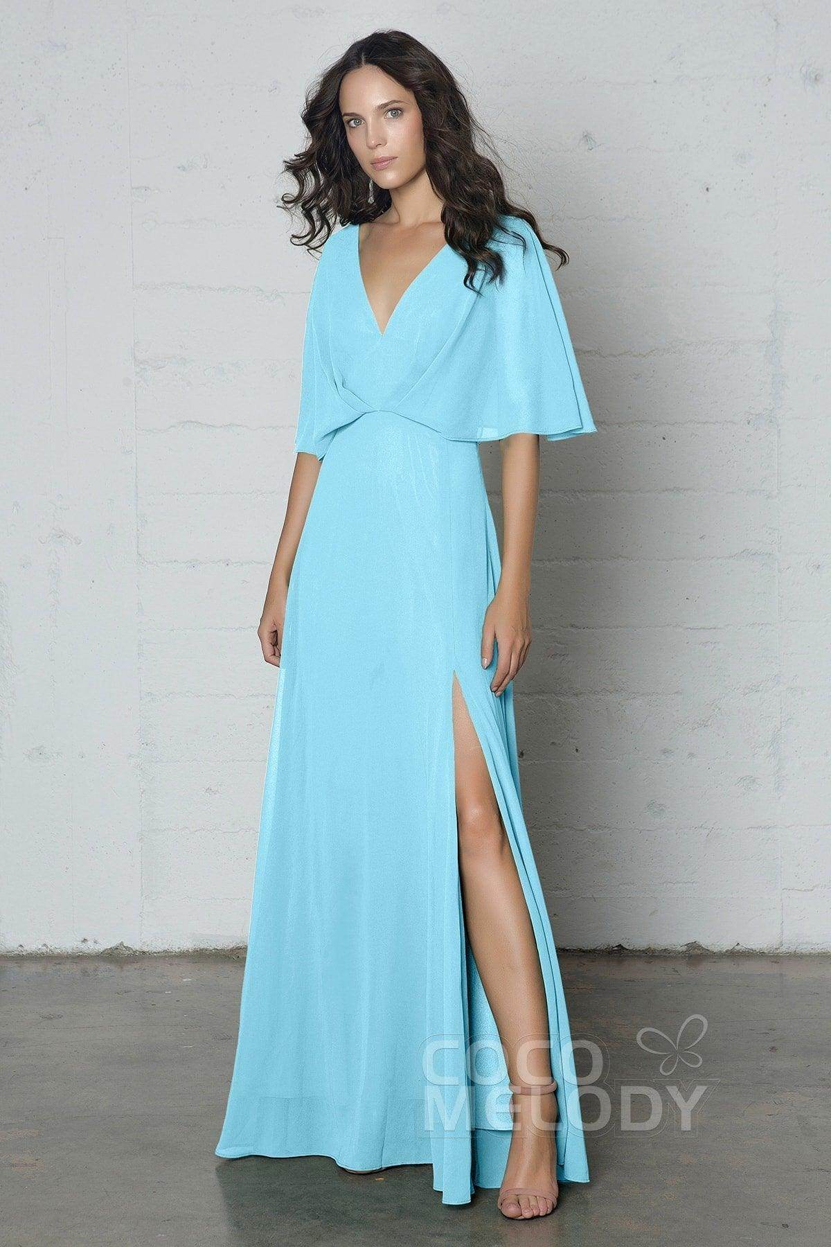Sheath-Column Floor Length Chiffon Dress PR17024