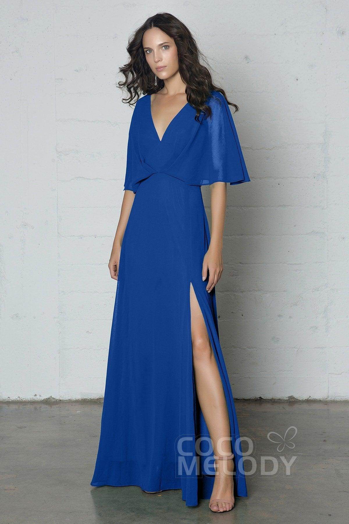 Sheath-Column Floor Length Chiffon Dress PR17024