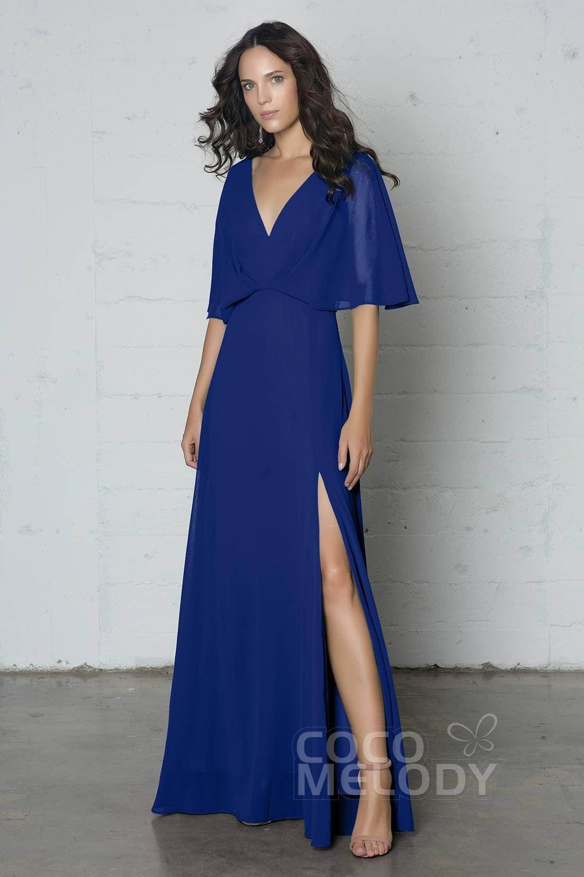 Sheath-Column Floor Length Chiffon Dress PR17024
