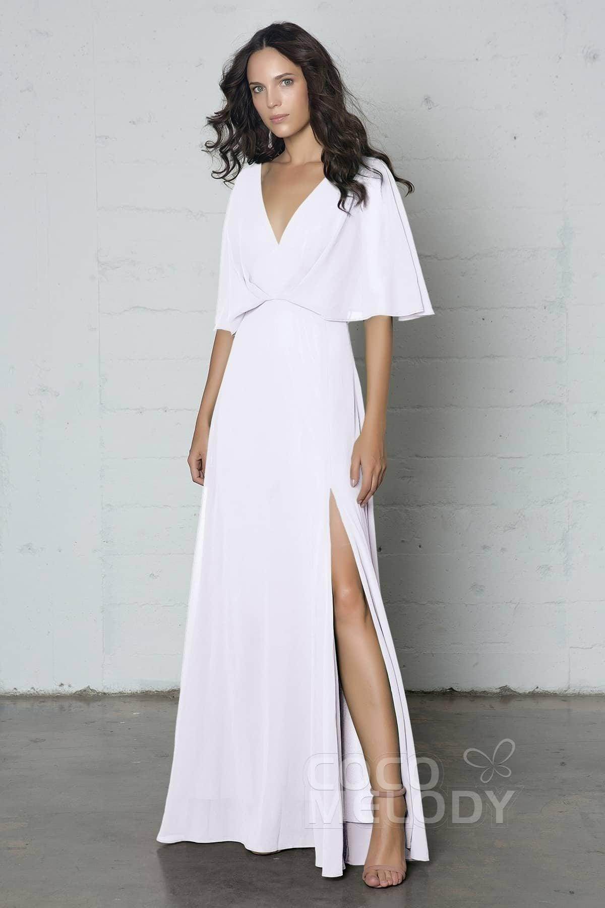 Sheath-Column Floor Length Chiffon Dress PR17024
