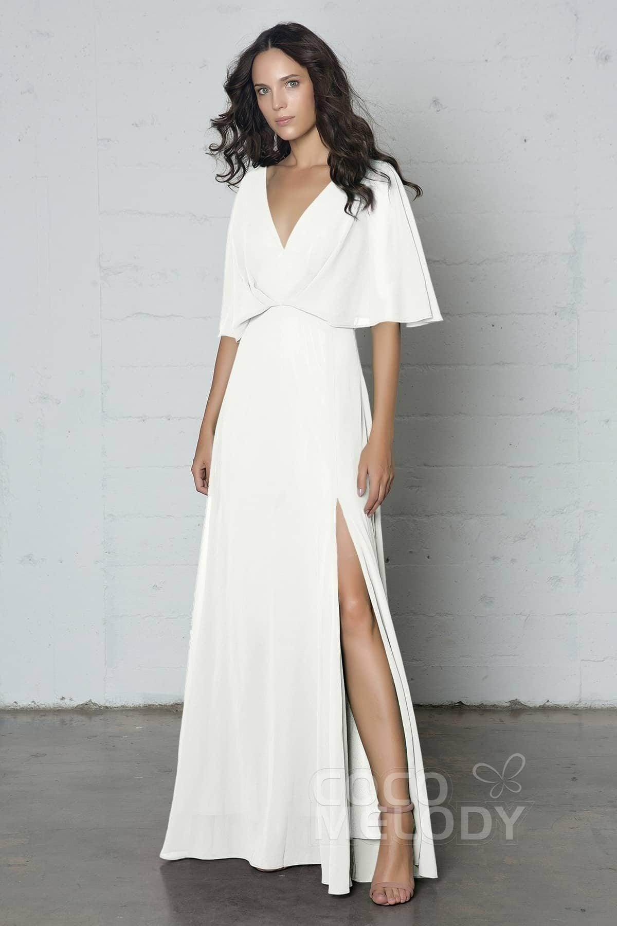 Sheath-Column Floor Length Chiffon Dress PR17024