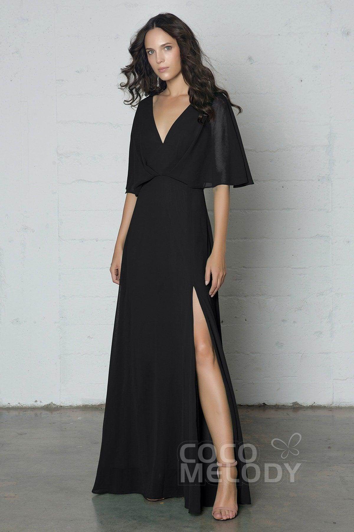 Sheath-Column Floor Length Chiffon Dress PR17024