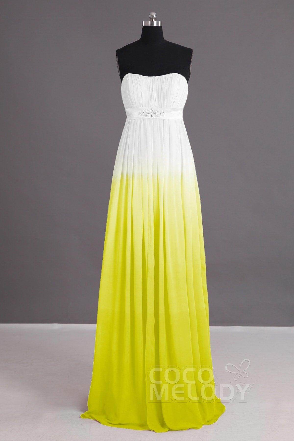 Sheath-Column Floor Length Chiffon Bridesmaid Dress Formal Dresses PR2917