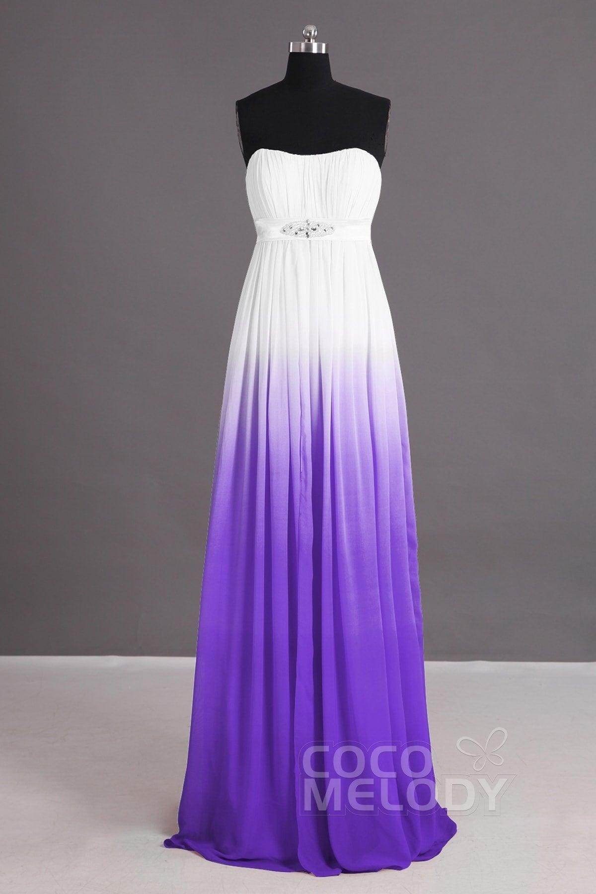 Sheath-Column Floor Length Chiffon Bridesmaid Dress Formal Dresses PR2917