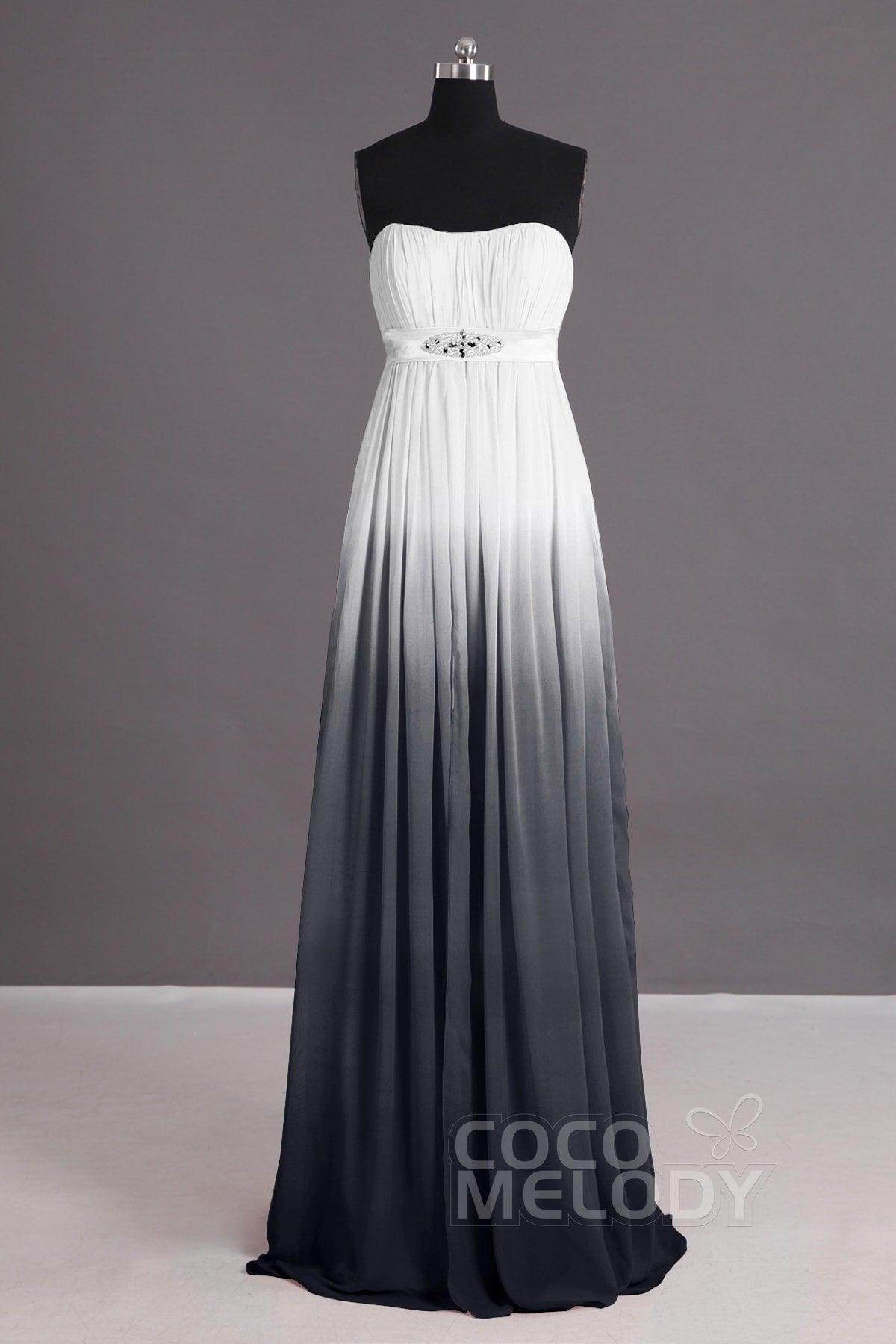 Sheath-Column Floor Length Chiffon Bridesmaid Dress Formal Dresses PR2917