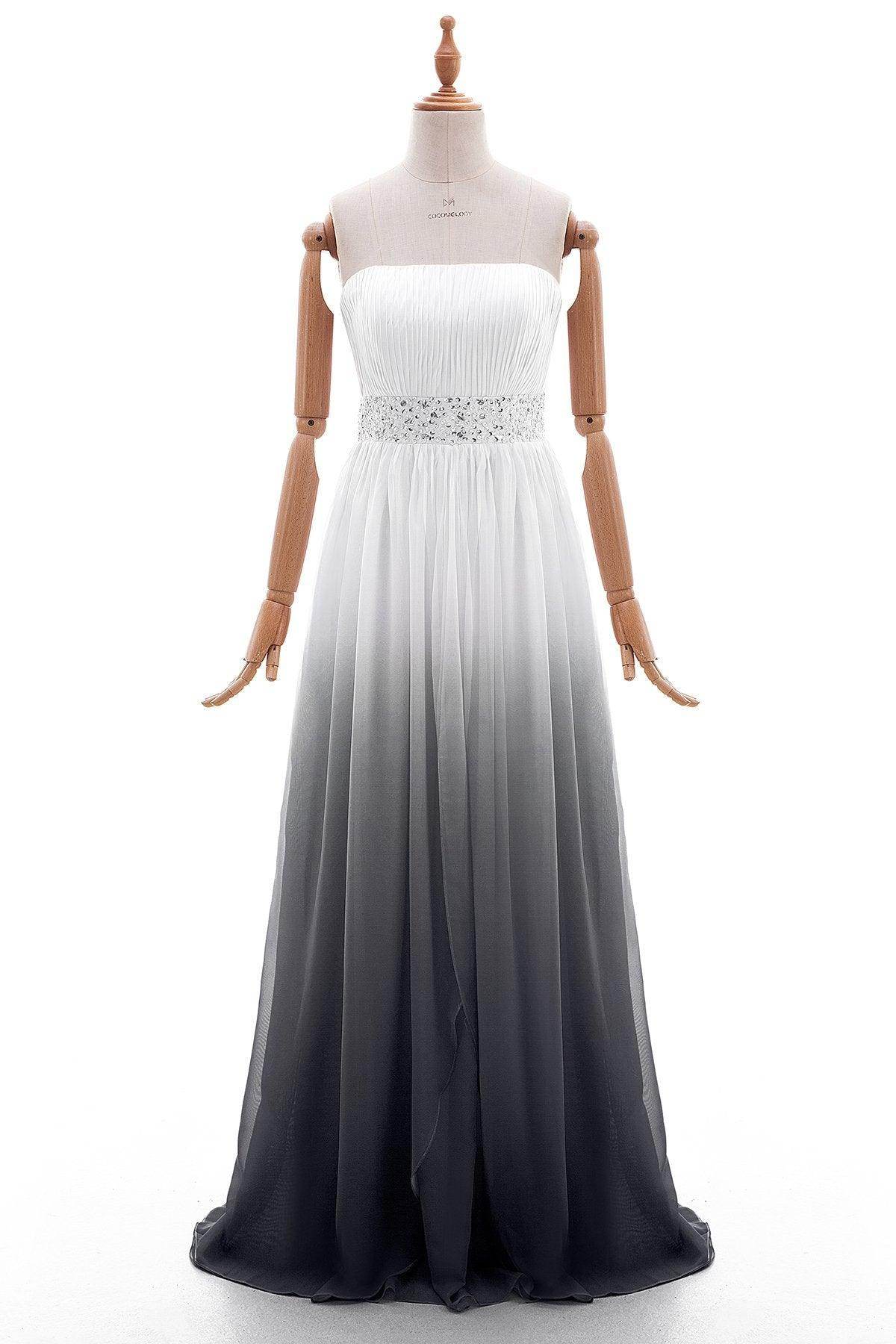 Sheath-Column Floor Length Ombre Bridesmaid Dress Formal Dresses PR2921