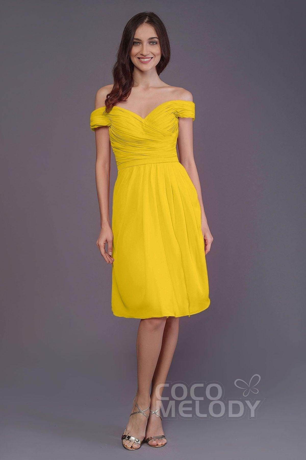 Sheath-Column Knee Length Short Bridesmaid Dress PR3485