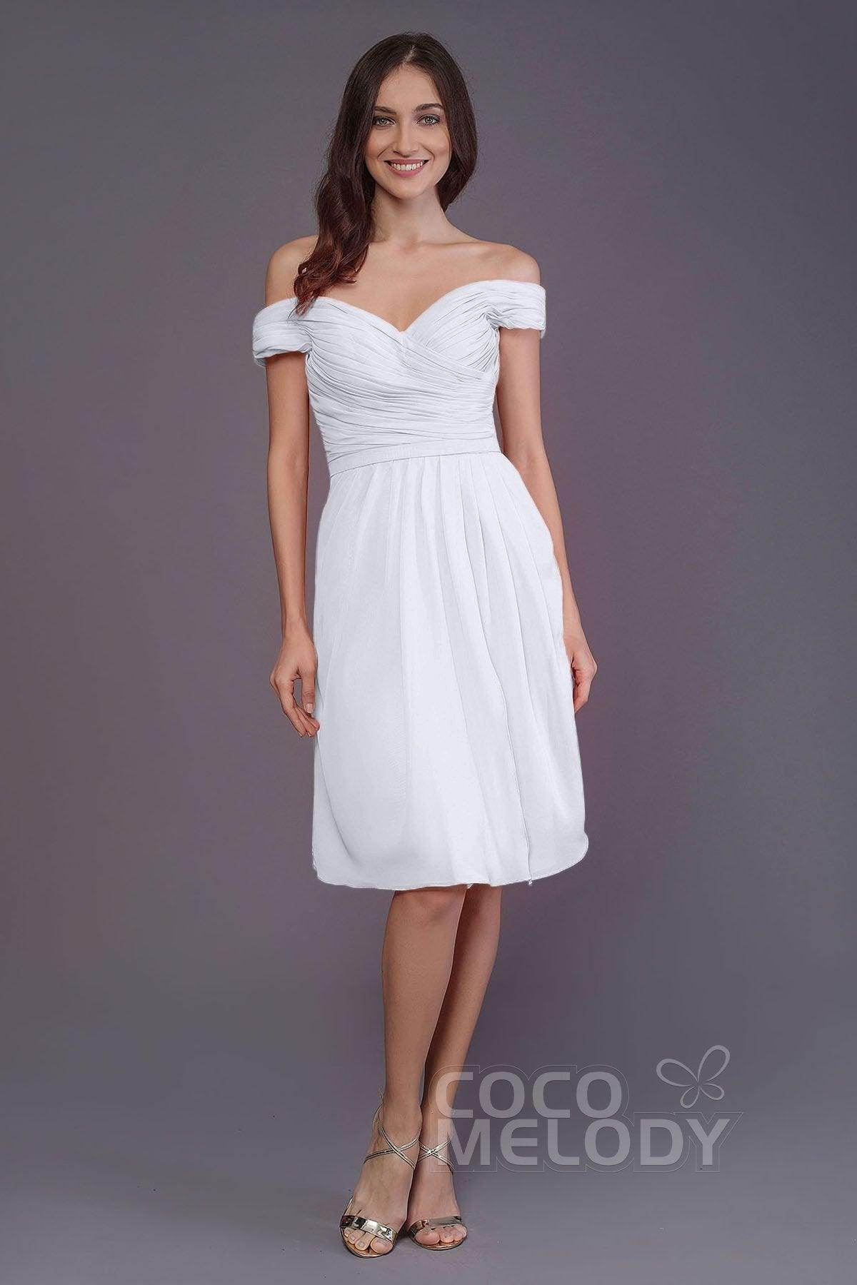 Sheath-Column Knee Length Short Bridesmaid Dress PR3485