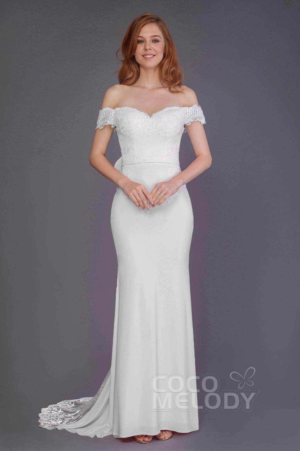 Mermaid Sweep Train Knitted Fabric Bridesmaid Dress PR3491