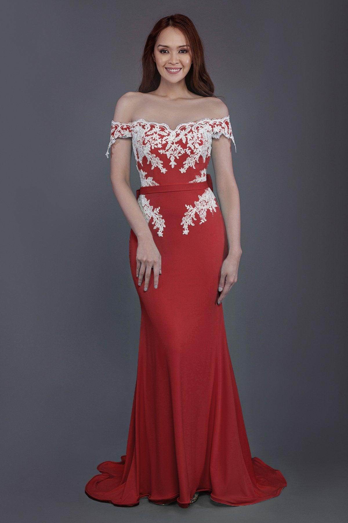 Mermaid Sweep Train Knitted Fabric Bridesmaid Dress PR3497