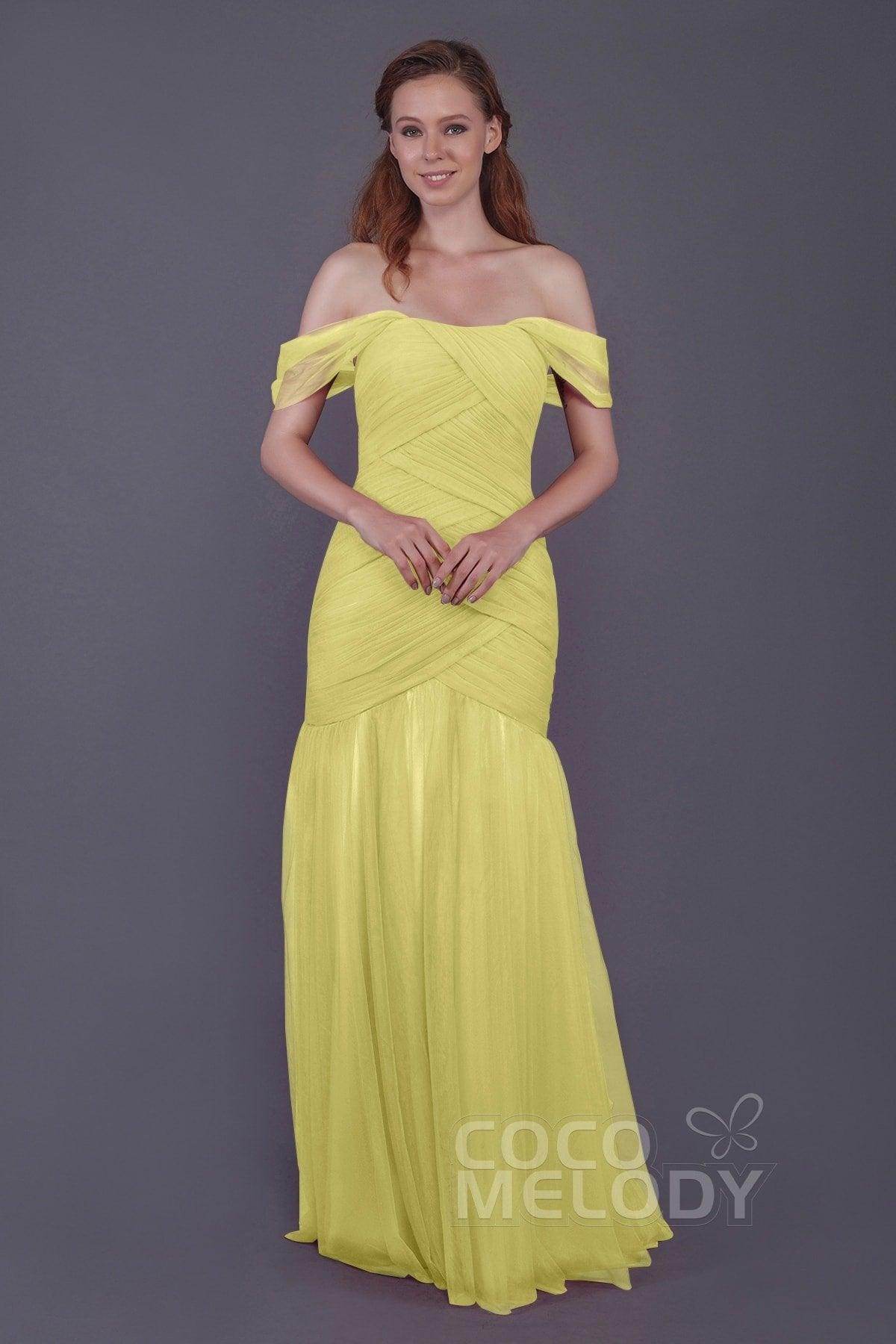 Trumpet-Mermaid Floor Length Tulle Bridesmaid Dress PR3504